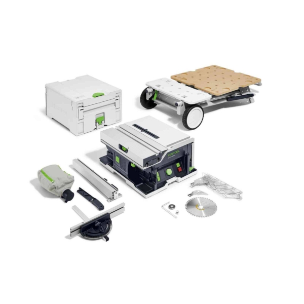 Akumuliatorinis stalinis diskinis pjūklas Festool CSC SYS 50 EBI-Basic-Set