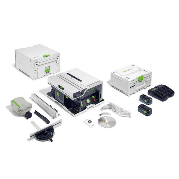 Akumuliatorinis stalinis diskinis pjūklas Festool CSC SYS 50 EBI-Plus