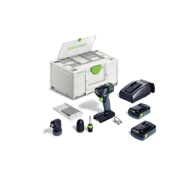 Akumuliatorinis gręžtuvas-suktuvas Festool TXS 18 C 3,0-Set