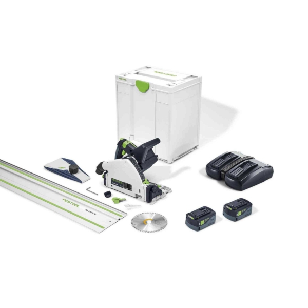 Akumuliatorinis įgilinamas diskinis pjūklas Festool TSC 55 5,0 KEBI-Plus/XL-FS