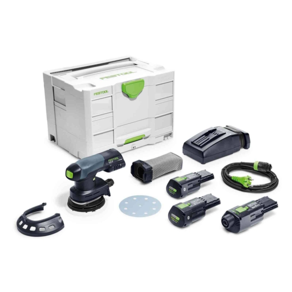 Akumuliatorinis ekscentrinis šlifuoklis Festool ETSC 125 3,0 I-Set