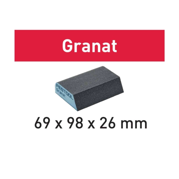 Šlifavimo kempinė Granat 69x98x26 120 CO GR/6