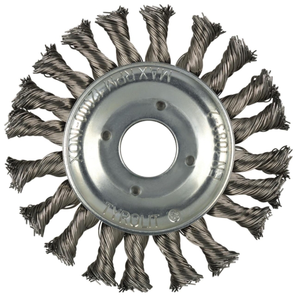 Vielinis šepetys Tyrolit Premium*** INOX 125x12x25x22,2 E 0,5 mm