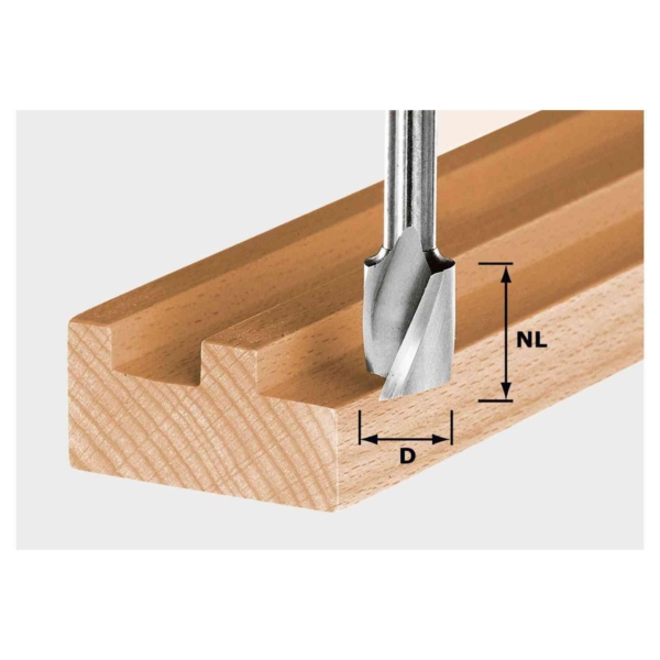 Spiralinė griovelių freza Festool HW Spi S8 D4/10