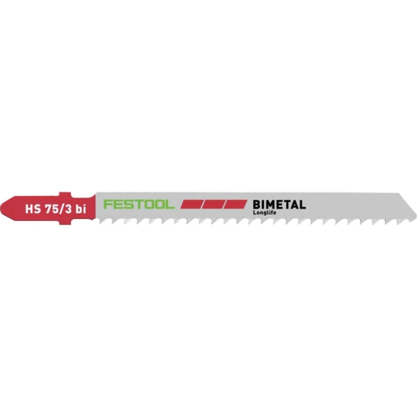 Pjūklelis siaurapjūkliui Festool HS 75/3 BI/5 PLASTICS SOLID MATERIAL (5 vnt.)