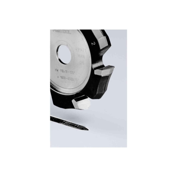 Pirštinės V-formos griovelių frezos Festool HW 118x18-135°/Alu