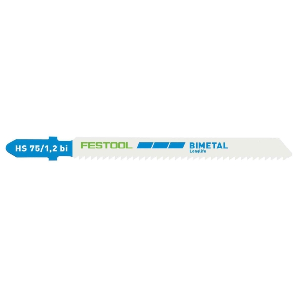 Pjūklelis siaurapjūkliui Festool HS 75/1,2 BI/5 METAL STEEL/STAINLESS STEEL (5 vnt.)