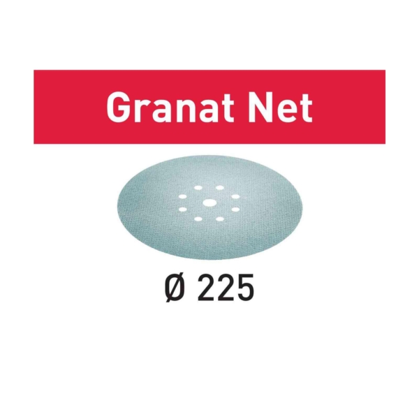 Šlifavimo tinkleliai STF D225 P100 GR NET/25 Granat Net