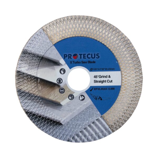 Deimantinis pjovimo diskas plytelėms X-Turbo Protecus 125x2,0x22,2