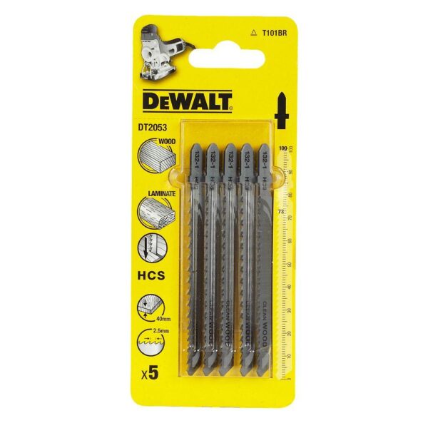 Pjūklelis siaurapjūkliui DeWALT T101BR DT2053-QZ (5 vnt.)