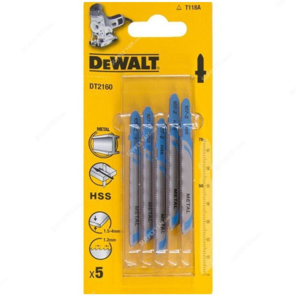Pjūklelis siaurapjūkliui DeWALT DT2160-QZ (5 vnt.)