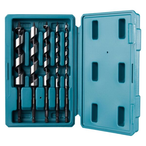 Viengubos spiralės grąžtai medienai 5 vnt. Makita D-75677