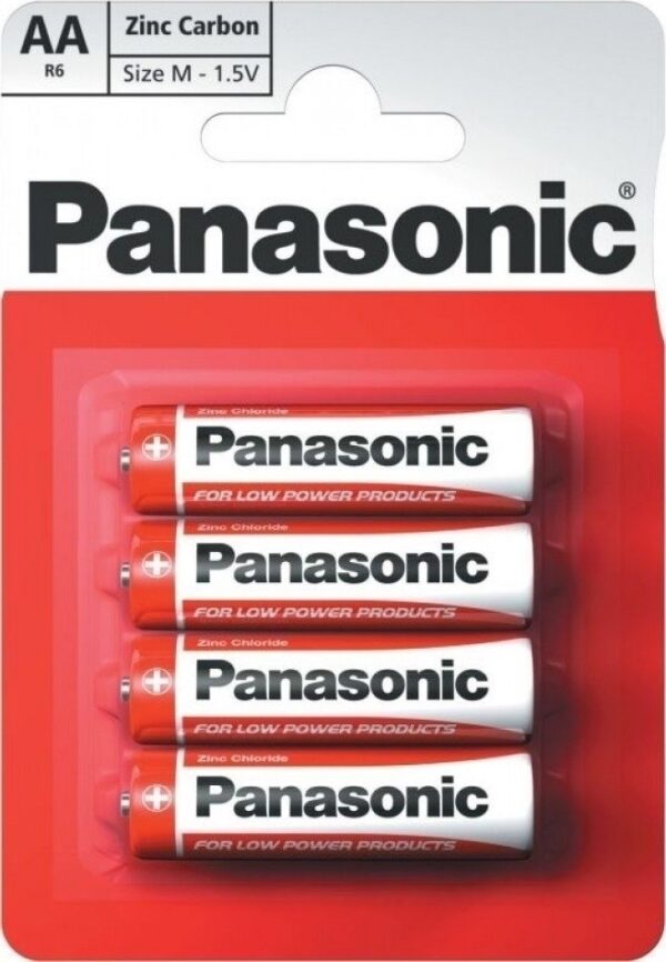 Maitinimo elementai Panasonic R6R AA 4 vnt.