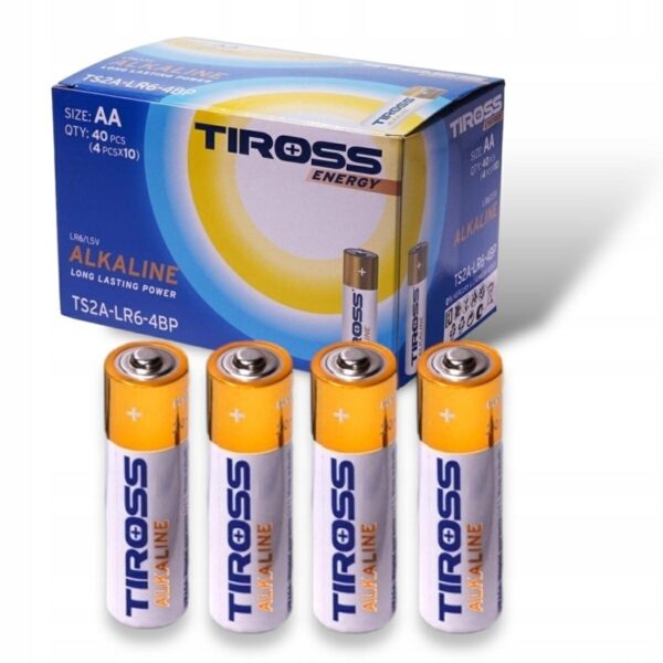 Maitinimo elementai Tiross LR6 AA 4 vnt.