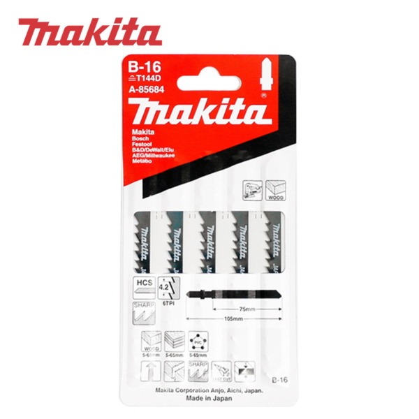 Pjūklelis siaurapjūkliui Makita A-85684 (5 vnt.)