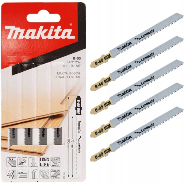 Pjūklelis siaurapjūkliui Makita B-31887 (5 vnt.)