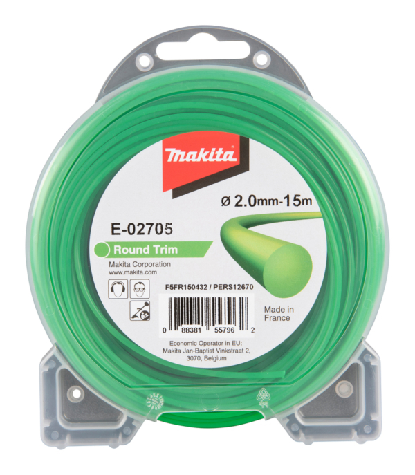Apvalus valas trimeriui Makita 2,0mm/15m E-02705
