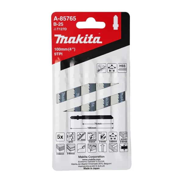 Pjūklelis siaurapjūkliui Makita A-85765 (5 vnt.)