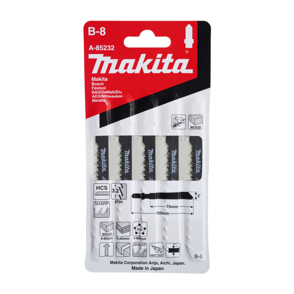 Pjūklelis siaurapjūkliui Makita A-85232 (5 vnt.)
