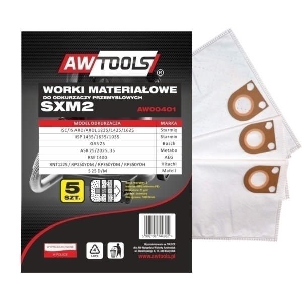 Filtro maišas AWT SXM2, GAS 25 / STARMIX