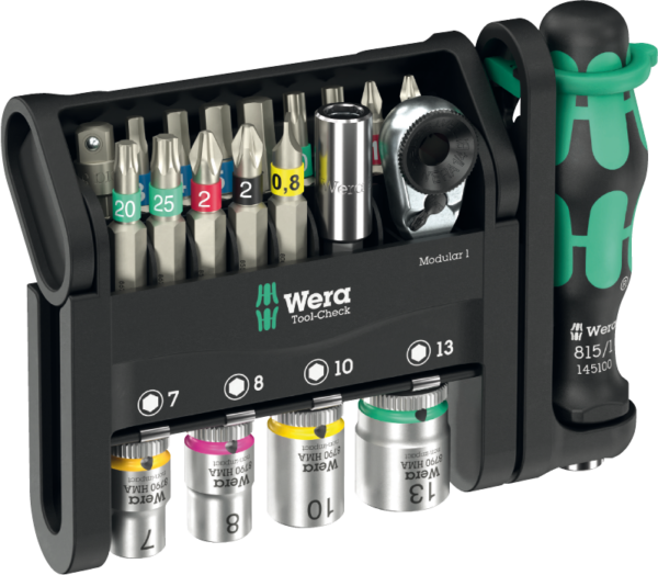 Raktų rinkinys moduliniame dėkle Wera Tool-Check Modular 1 (21 vnt.)