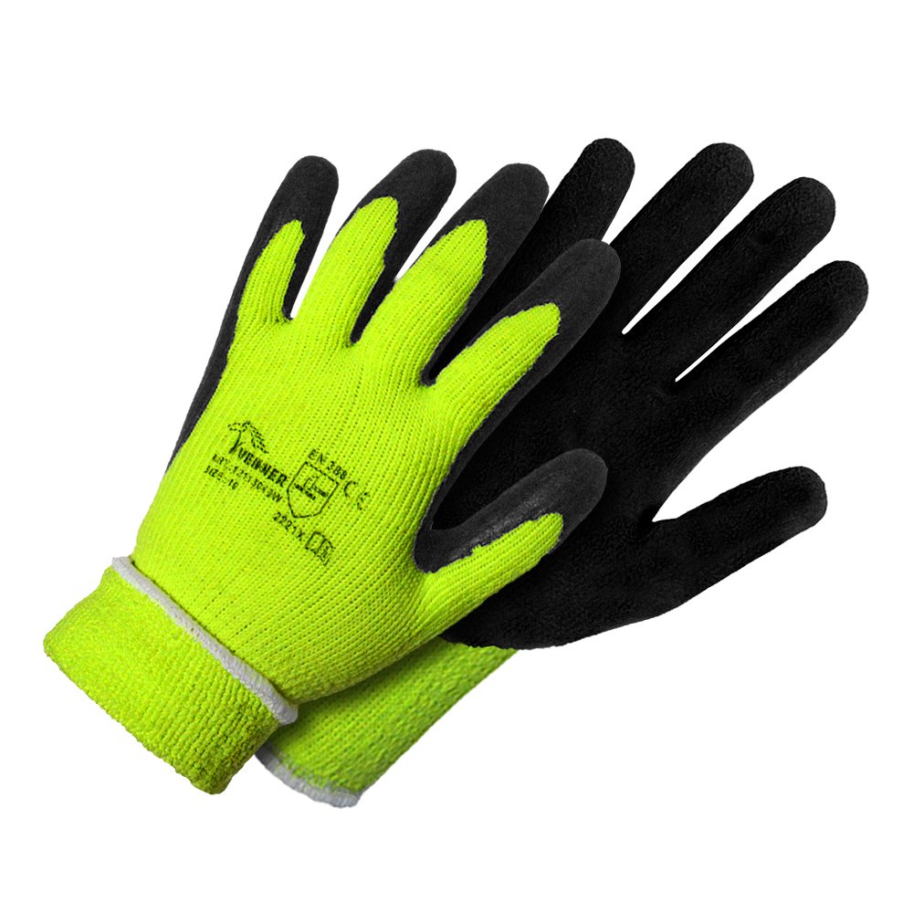 Žieminės pirštinės aplietos putų lateksu, dydis 11