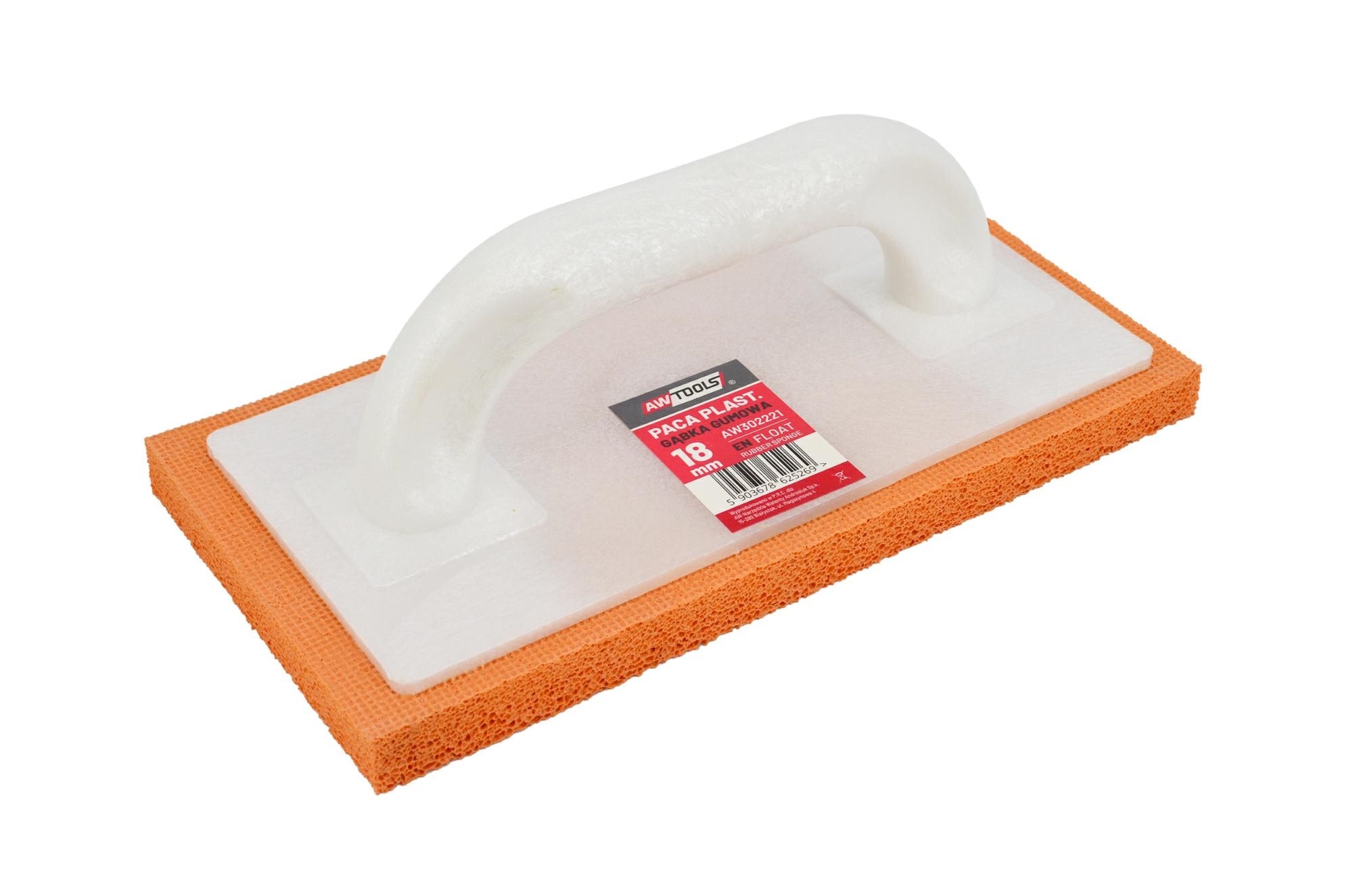 Plastikinė mentelė su kempine siūlių lyginimui AWT 250x130x18mm