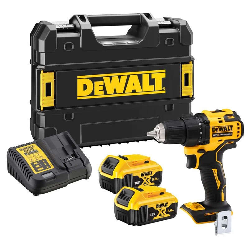Akumuliatorinis gręžtuvas-suktuvas Dewalt 18V DCD708P2T-QW