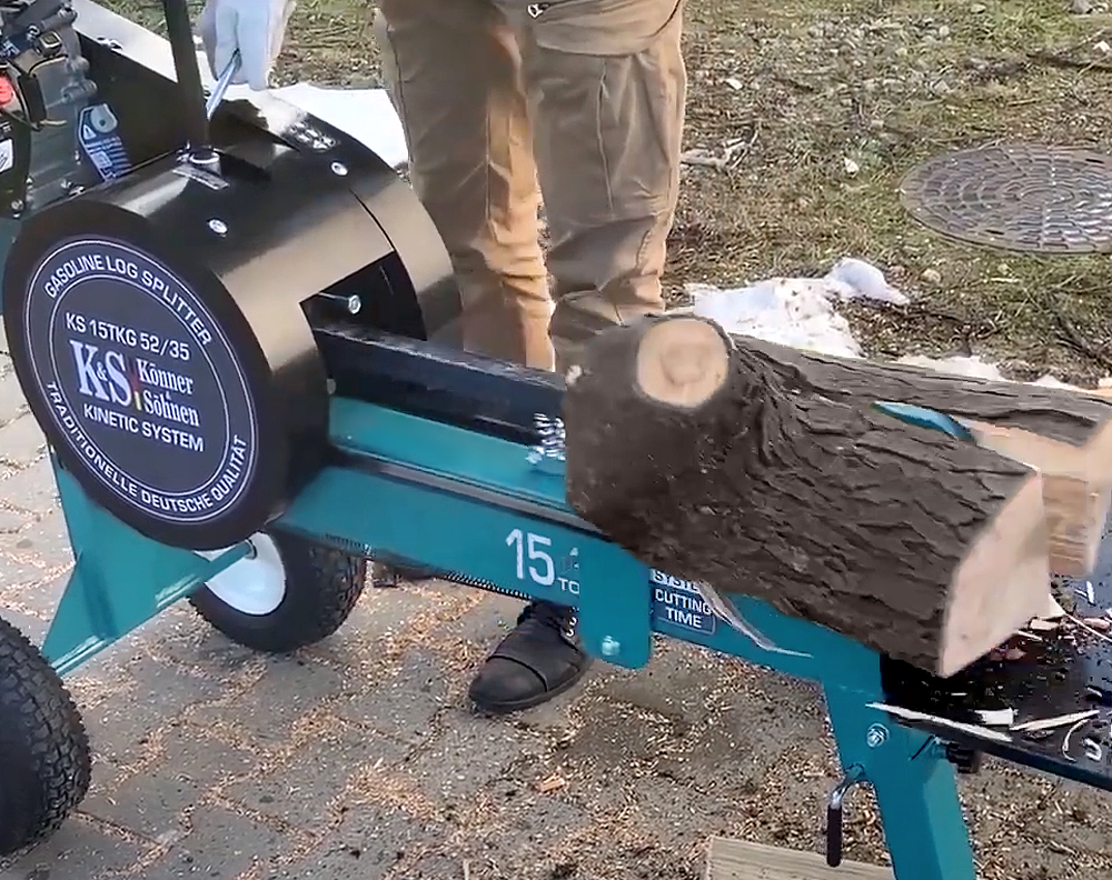 Benzininis rąstų skaldytuvas kinetinio tipo Könner & Söhnen KS 15TKG 52/35 - Image 6