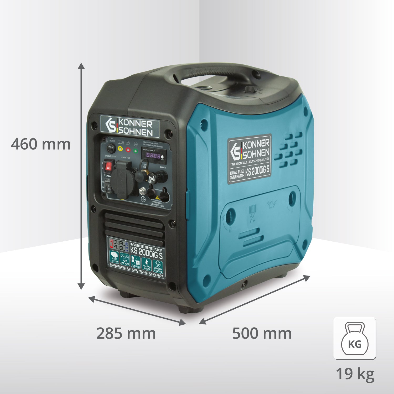 Benzininis/LPG inverterinis generatorius KS 2000iG S 230V 2,0 kW - Image 4