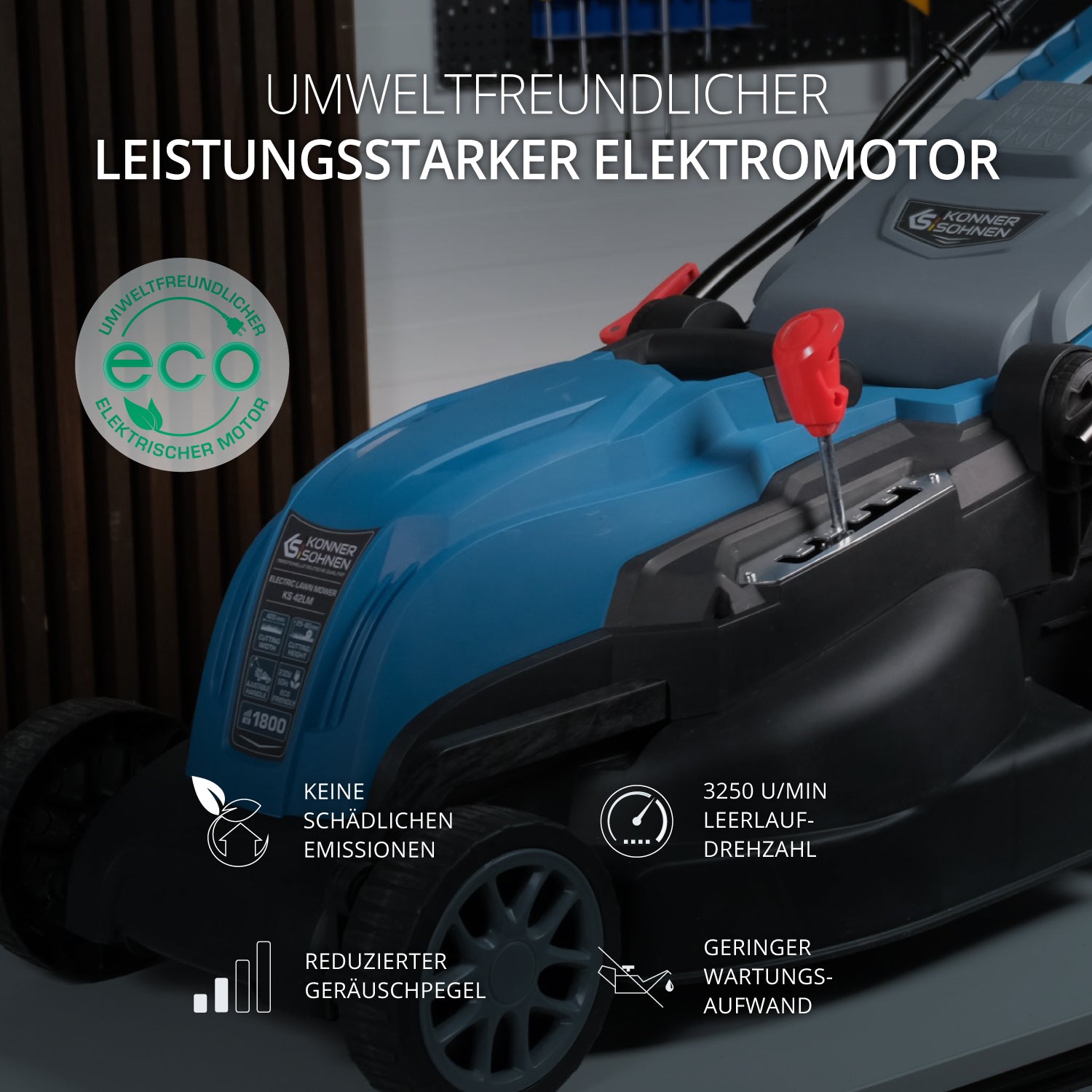 Elektrinė žoliapjovė Könner & Söhnen KS 38LM - Image 7