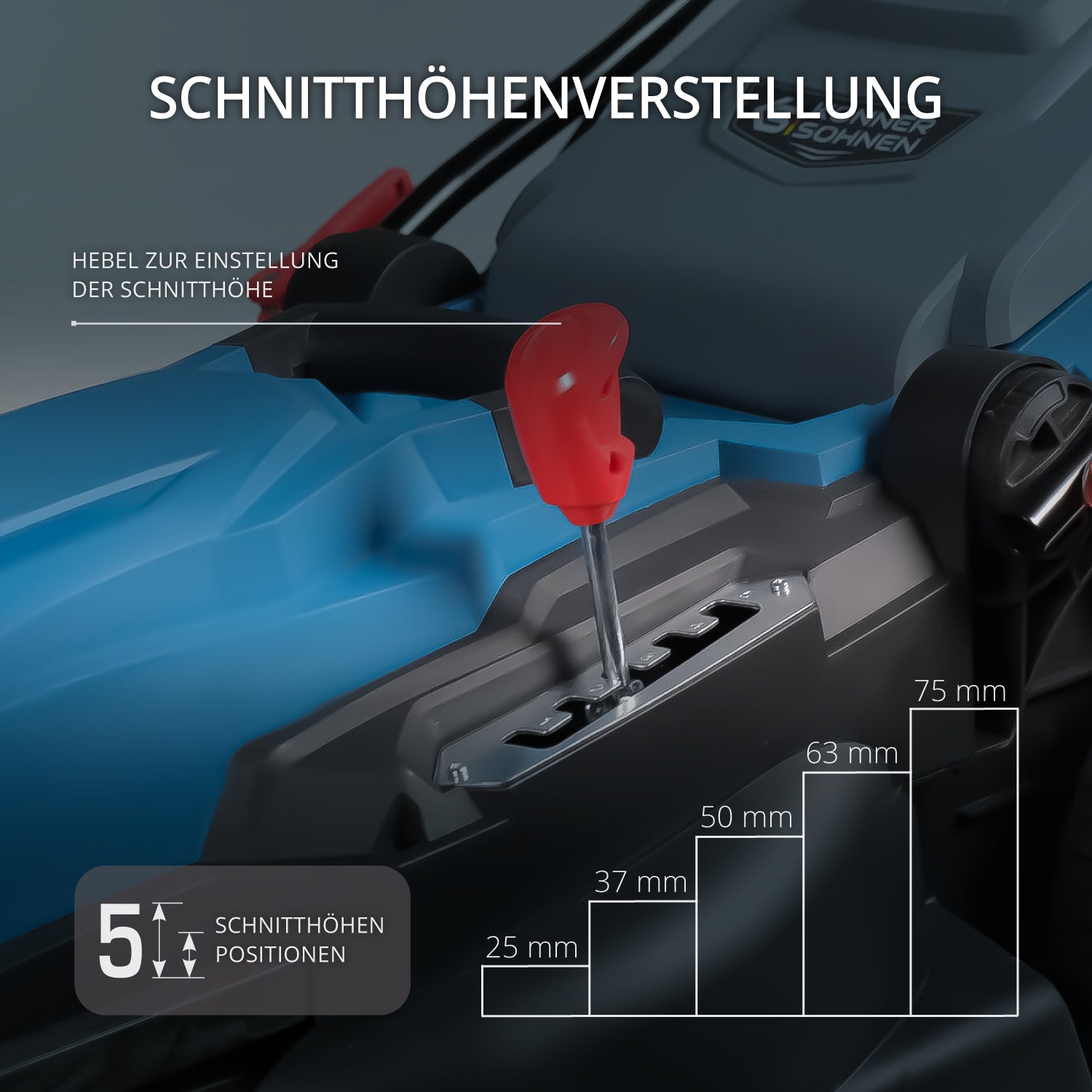 Elektrinė žoliapjovė Könner & Söhnen KS 38LM - Image 5