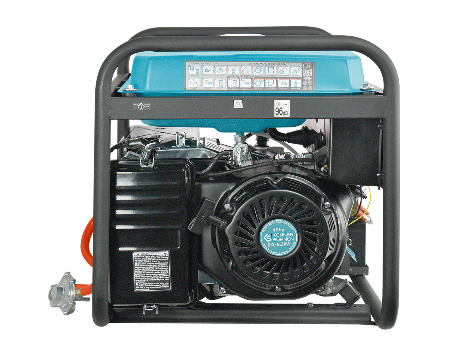 Benzininis/LPG generatorius "Könner & Söhnen" KS 9000E G 230V 6,5kW - Image 5