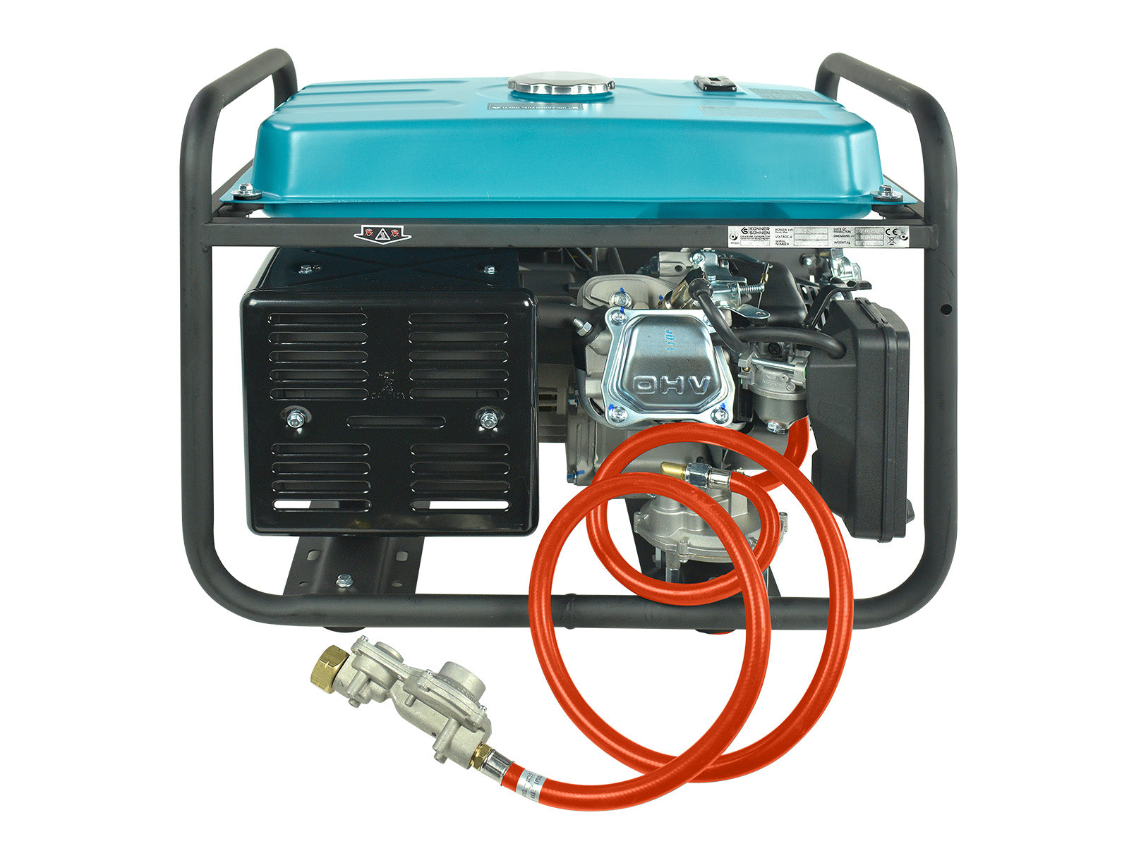 Benzininis/LPG generatorius "Könner & Söhnen" KS 9000E G 230V 6,5kW - Image 6