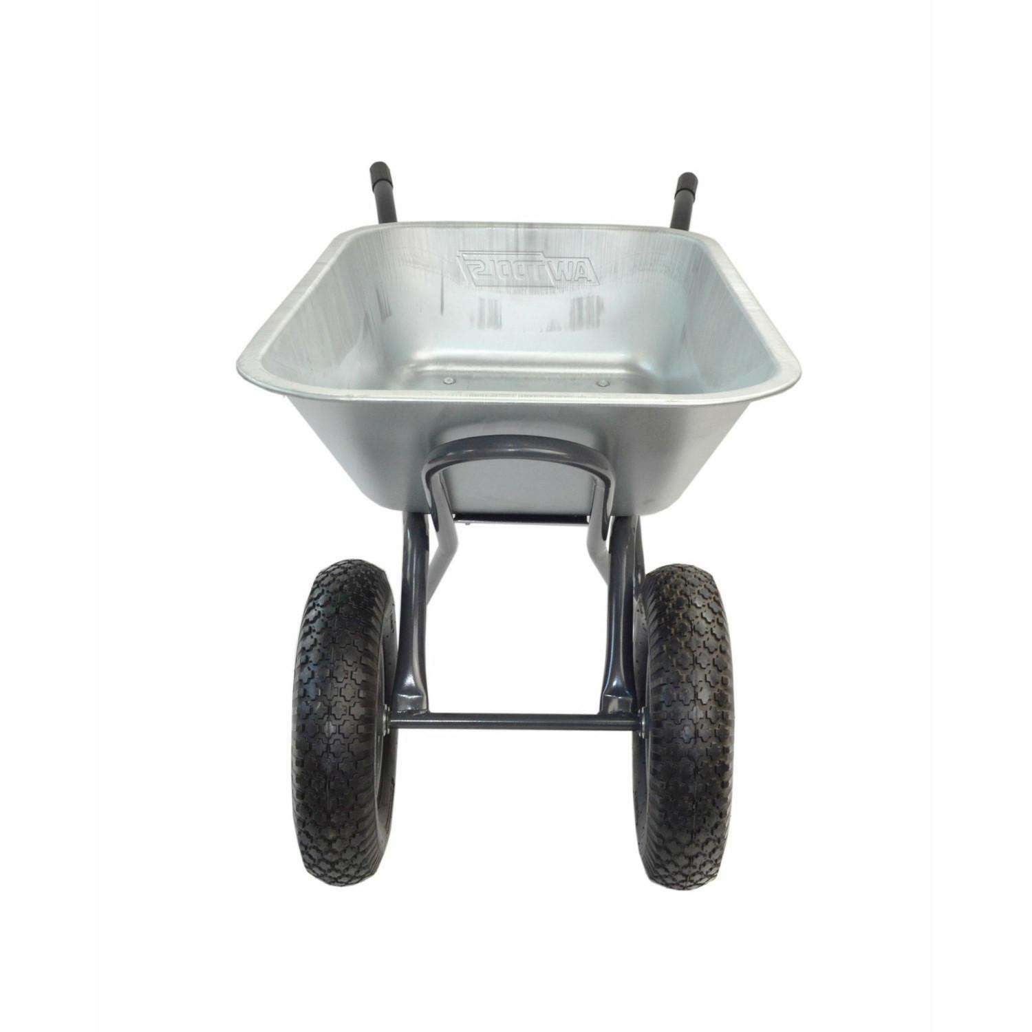 Sodo karutis 2 ratų, cinkuotas sustiprintas 100 L (iki 130 kg) AWT AW66025 - Image 2