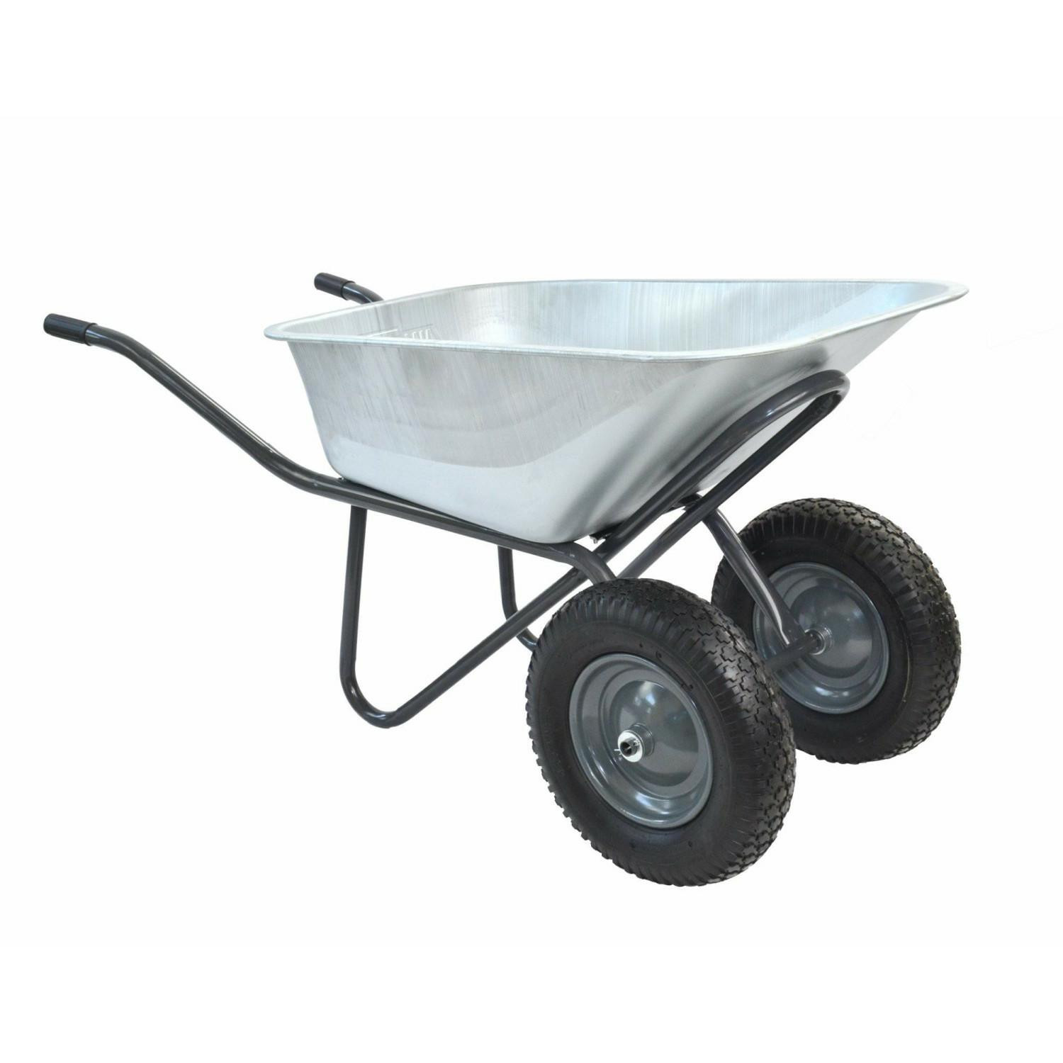 Sodo karutis 2 ratų, cinkuotas sustiprintas 100 L (iki 130 kg) AWT AW66025