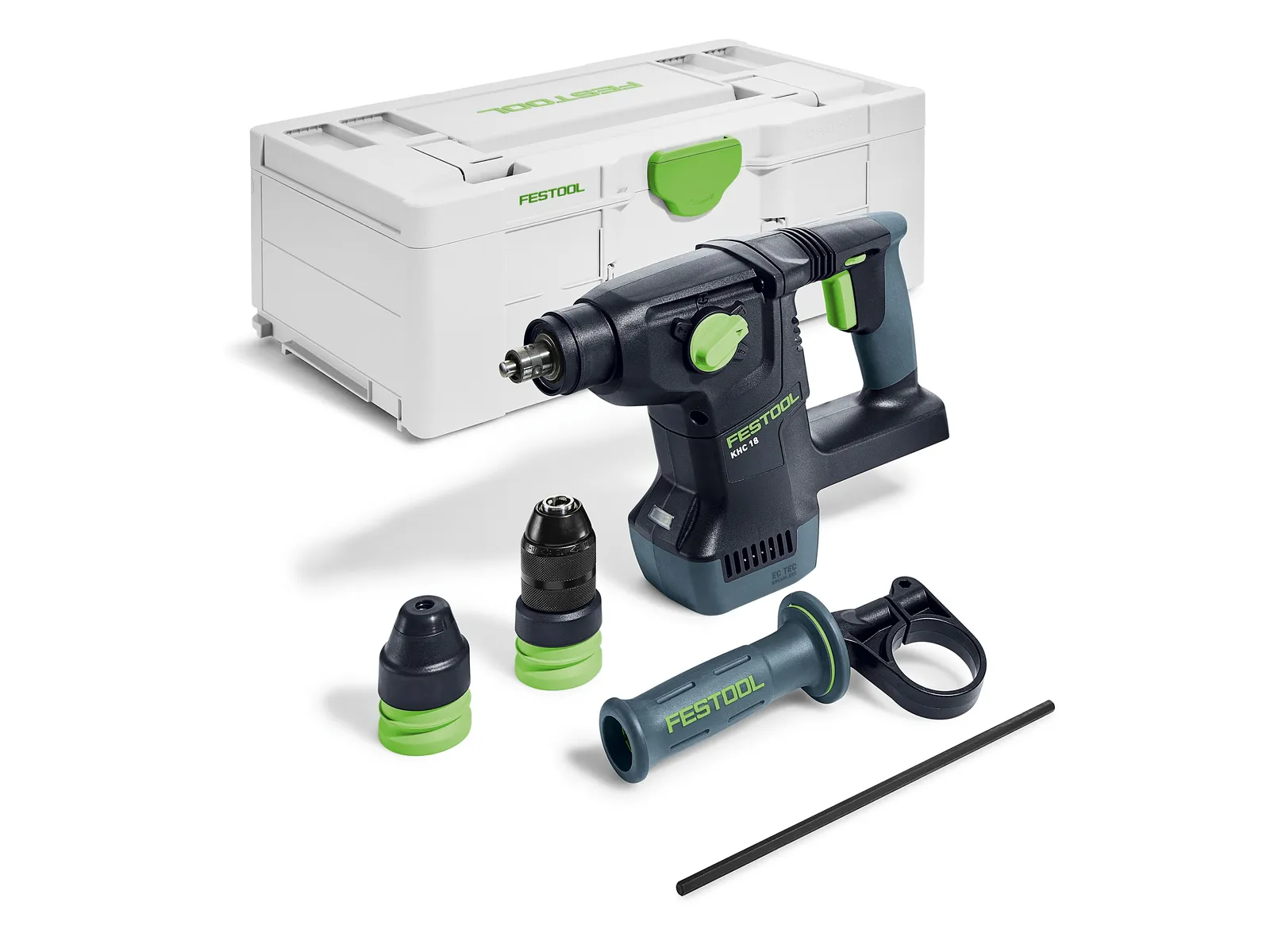 Akumuliatorinis perforatorius Festool KHC 18 EBI-Basic SDS+